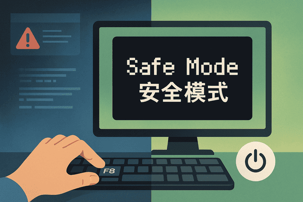 Windows安全模式是判斷電腦軟體問題的重要工具，也是考慮電腦重灌前的步驟。
