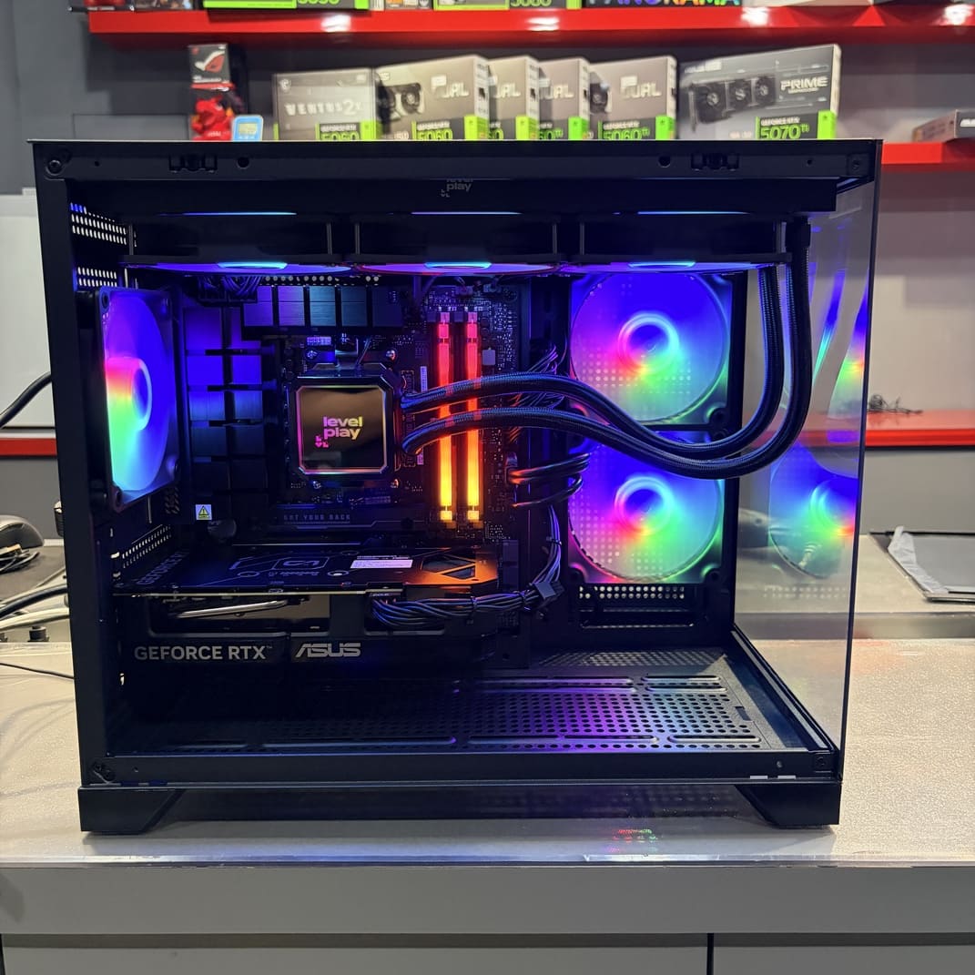 電腦內部走線, 水冷安裝, 顯示卡安裝, RTX 5060 Ti, 電腦散熱優化