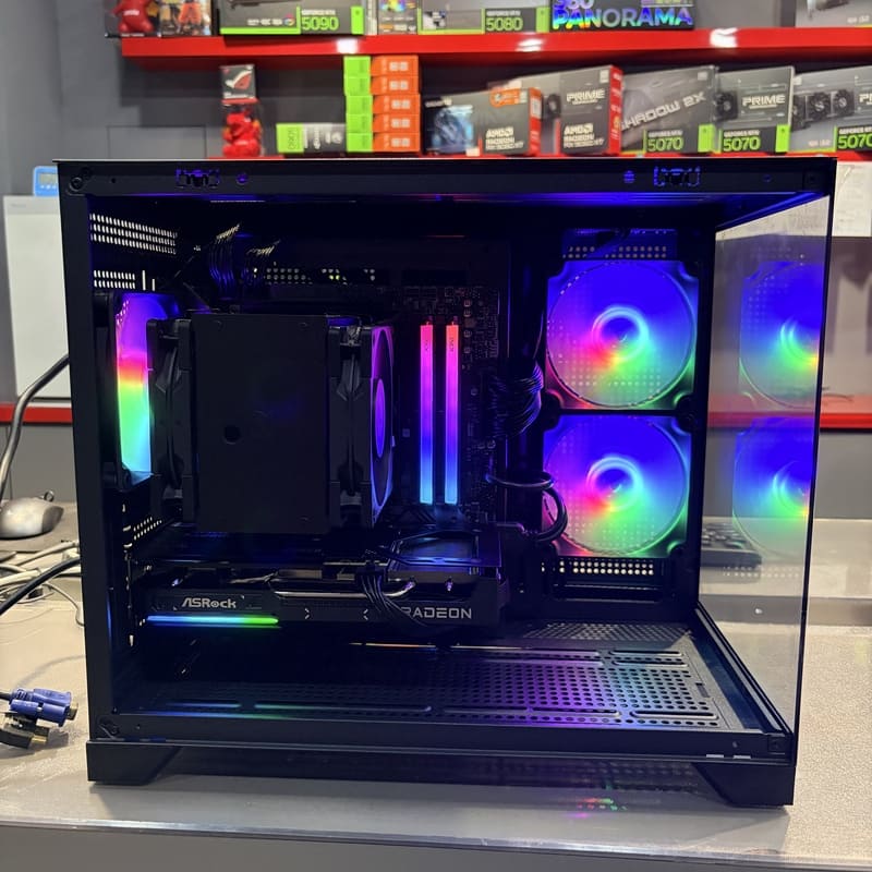 電腦開箱 完工照 DIY 散熱優化 側視圖