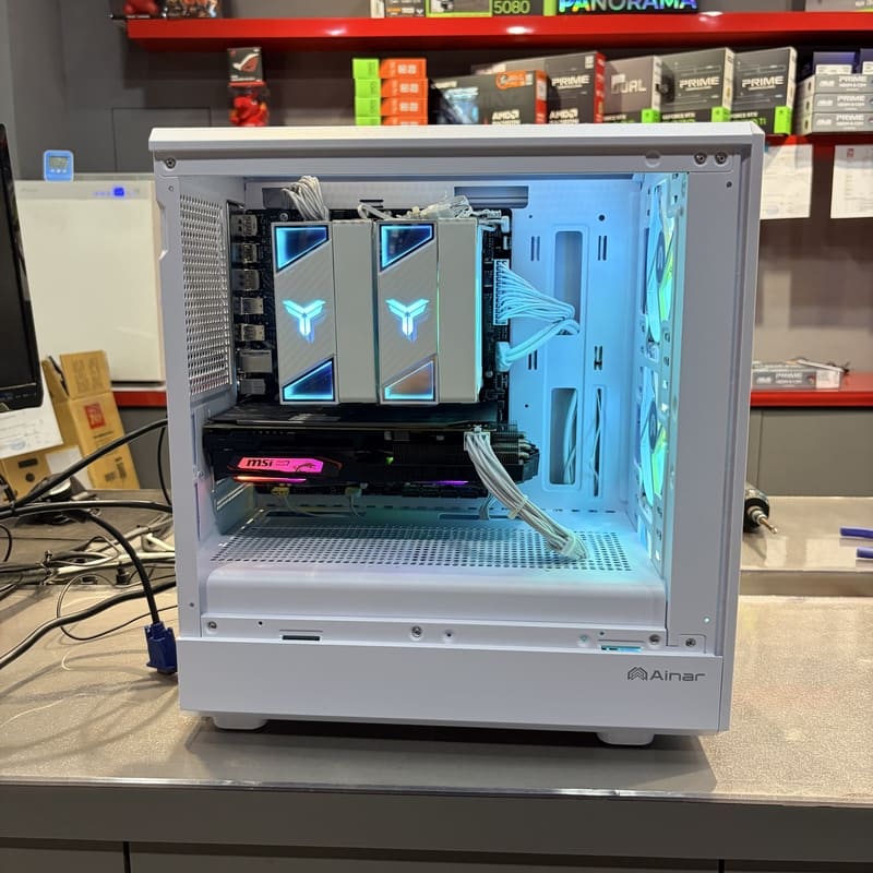 電腦開箱、完工照、內部零件正面照、喬思伯散熱器、RTX2060顯卡沿用