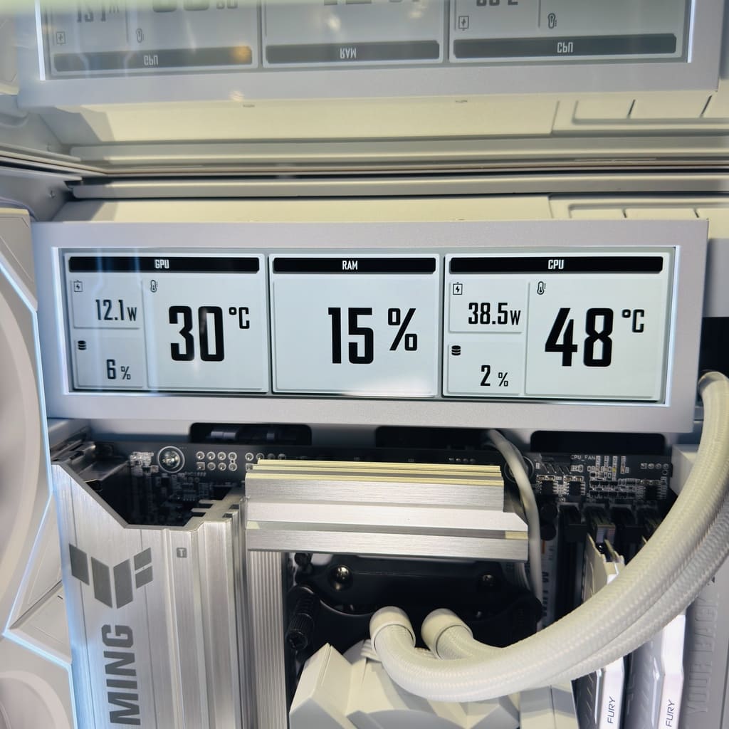 聯力 TL Wireless LCD 無線積木風扇，顯示溫度監控數據