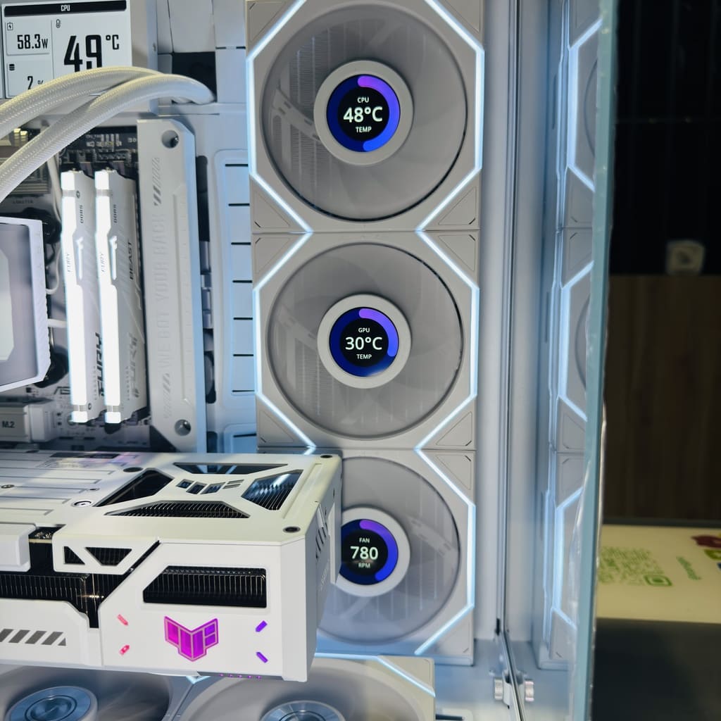 聯力TL無線LCD積木風扇特寫