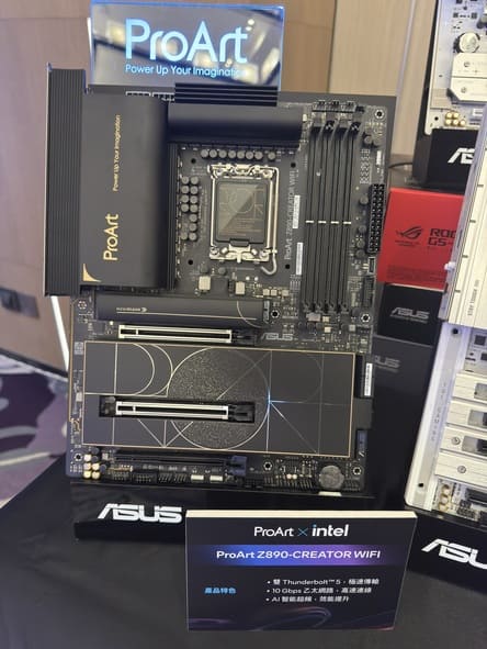 ASUS ProArt Z890-CREATOR WIFI 主機板，搭載 Thunderbolt 5